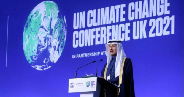 Saudi Energy Minister, Prince Abdulaziz bin Salman bin Abdulaziz Al Saud speaks during the UN Climate Change Conference (COP26), in Glasgow, Scotland, Britain, November 10, 2021. Photo: Reuters