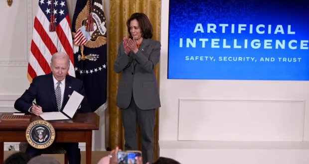 United States President Joe Biden has signed an executive regulating AI [Brendan Smialowski/AFP]