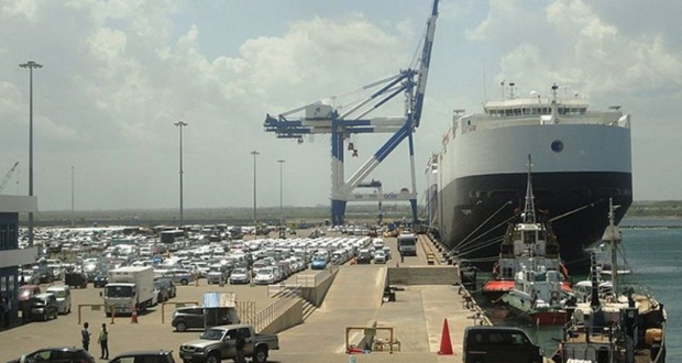 Sri Lanka's Hambantota Port. Photo by Dinesh De Alwis, Wikimedia Commons.