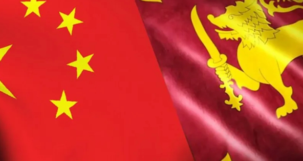 China and Sri Lanka flags