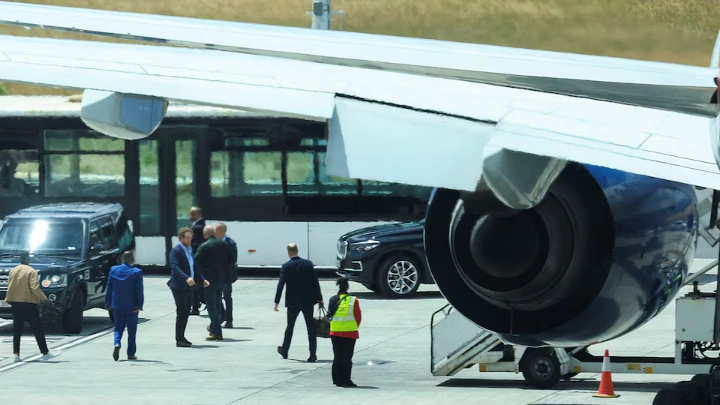 Britain's Prince William arrives at Cape Town International Airport for a 4 day visit where he will present the 4th annual Earthshot Prize in Cape Town, South Africa, November 4, 2024.REUTERS/Esa Alexander